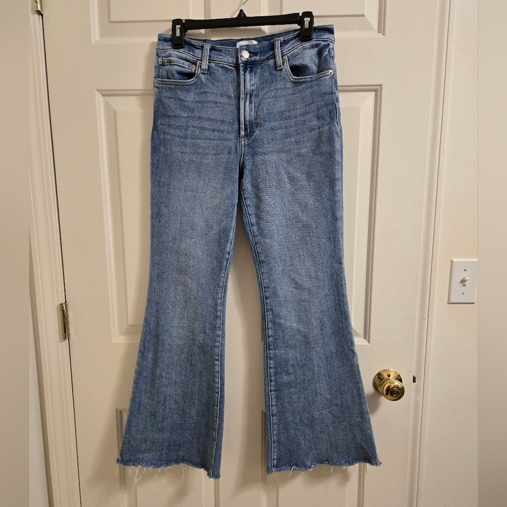 Pistola Womens Lennon Mid Rise Boot Cut Light Wash Jeans Size 30